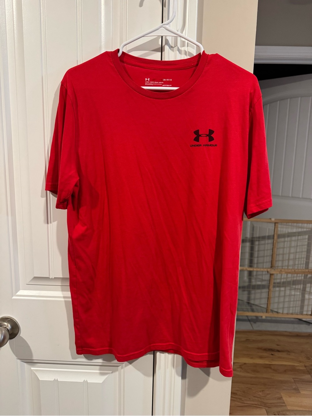 Under Armour Red Short Sleeve Athletic Tee
